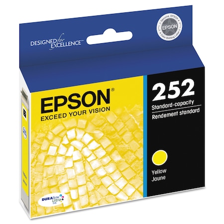 Epson T252420-S (252) DURABrite Ultra Ink, Yellow T252420-S